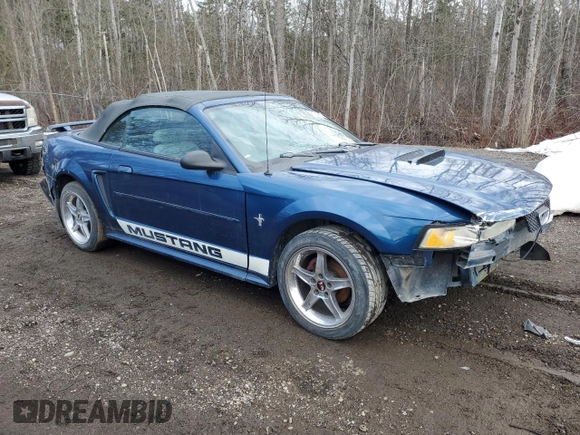 2000 Ford Mustang with VIN 1FAFP4442YF213444, listed as a Copart auction lot 51040875 with 124,925 mi miles and Salvage Title. Bid and sale history available at carsss.com. Image 4.