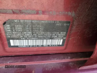 2013 Subaru Legacy Premium with VIN 4S3BMBB62D3027697, listed as a Copart auction lot 56783645 with 191,618 mi miles and Salvage title. Bid and sale history available at DreamBid. Image 12.