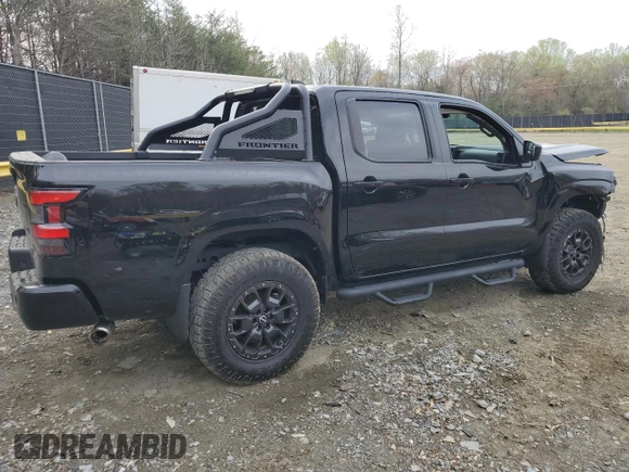 2022 Nissan Frontier S with VIN 1N6ED1EK7NN629417, listed as a Copart auction lot 51870035 with 18,767 mi miles and Salvage title. Bid and sale history available at DreamBid. Image 3.