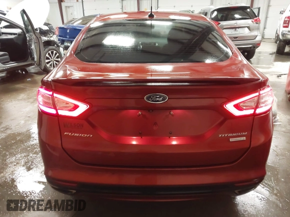 2014 Ford Fusion Titanium with VIN 3FA6P0K97ER324027, listed as a IAAI auction lot 41327141 with 161,045 mi miles and . Bid and sale history available at DreamBid. Image 16.