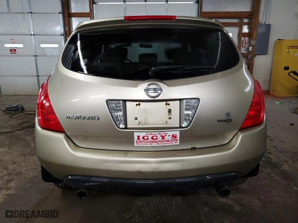 2005 Nissan Murano SL with VIN JN8AZ08T25W328845, listed as a Copart auction lot 44156405 with 218,757 mi miles and Salvage Title. Bid and sale history available at carsss.com. Image 6.