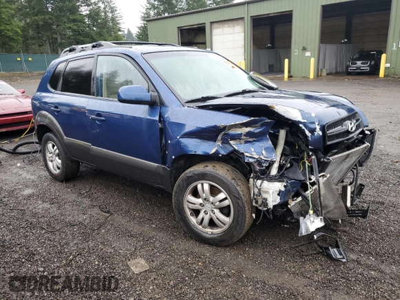 2007 Hyundai Tucson SE with VIN KM8JN12D17U520069, listed as a Copart auction lot 84058614 with 158,352 mi miles and Salvage Title. Bid and sale history available at carsss.com. Image 4.