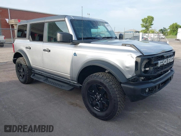 2024 Ford Bronco Black Diamond with VIN 1FMDE1BH5RLB38488, listed as a IAAI auction lot 42650965 with 944 mi miles and . Bid and sale history available at DreamBid. Image 1.