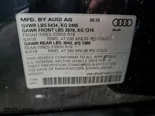 2019 Audi Q5 Premium Plus with VIN WA1BNAFY4K2112234, listed as a Copart auction lot 47943355 with 75,275 mi miles and Clean Title. Bid and sale history available at carsss.com. Image 13.