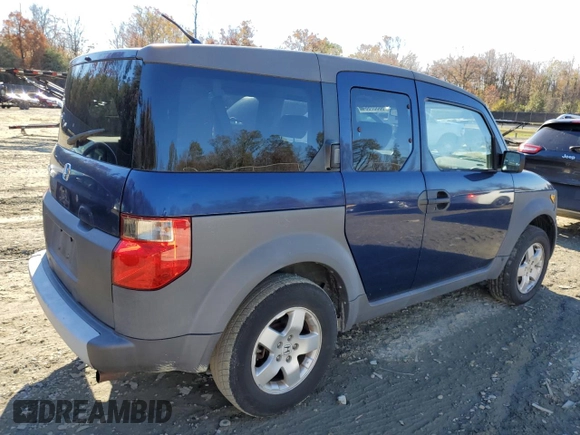 2003 Honda Element EX with VIN 5J6YH28503L017370, listed as a Copart auction lot 80357864 with 239,937 mi miles and Clean title. Bid and sale history available at DreamBid. Image 3.