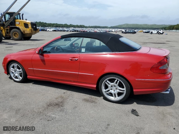 2008 Mercedes-Benz CLK-Class 5.5L with VIN WDBTK72F28T091833, listed as a Copart auction lot 66674544 with 58,699 mi miles and Non Repairable. Bid and sale history available at carsss.com. Image 2.