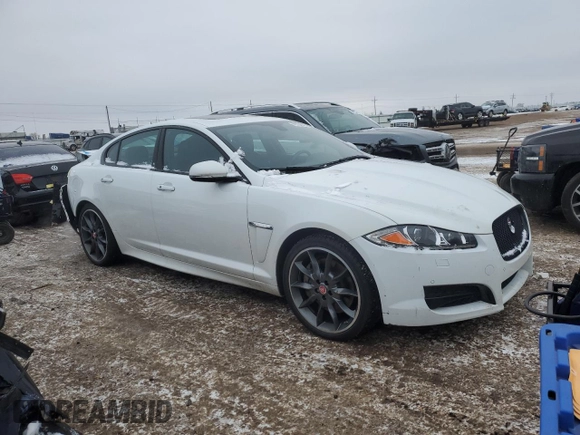 2015 Jaguar XF V6 Portfolio with VIN SAJWJ0FF0F8U49032, listed as a Copart auction lot 45754035 with 67,614 mi miles and Salvage Title. Bid and sale history available at carsss.com. Image 4.