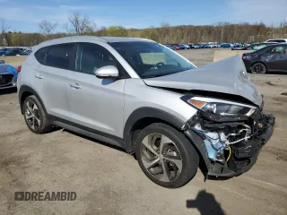 2017 Hyundai Tucson Sport with VIN KM8J3CA20HU301462, listed as a Copart auction lot 54178935 with 42,940 mi miles and Salvage Title. Bid and sale history available at DreamBid. Image 4.
