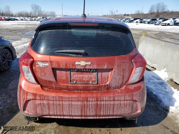 2021 Chevrolet Spark LS with VIN KL8CB6SA0MC710691, listed as a Copart auction lot 45312175 with 55,552 mi miles and Salvage Title. Bid and sale history available at carsss.com. Image 6.
