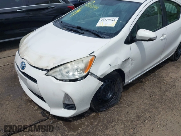 2012 Toyota Prius One with VIN JTDKDTB30C1501667, listed as a IAAI auction lot 42110544 with 238,728 mi miles. Bid and sale history available at carsss.com. Image 6.