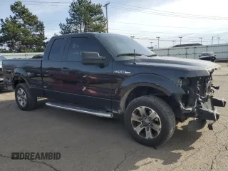 2014 Ford F-150 XL with VIN 1FTFX1CF4EKD90138, listed as a Copart auction lot 46899635 with 225,309 mi miles and Salvage Title. Bid and sale history available at carsss.com. Image 4.