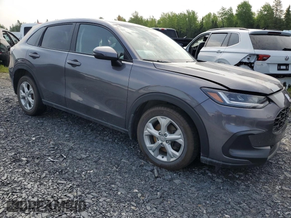 2023 Honda HR-V LX with VIN 3CZRZ2H3XPM101491, listed as a Copart auction lot 58654185 with Not provided miles and Salvage title. Bid and sale history available at DreamBid. Image 4.