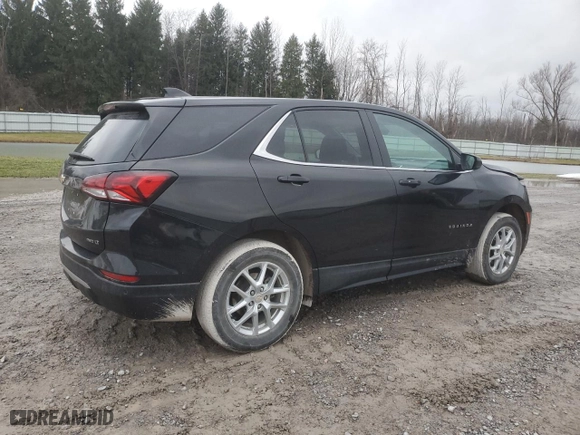 2022 Chevrolet Equinox LT with VIN 3GNAXUEVXNL231341, listed as a Copart auction lot 85413714 with 42,242 mi miles and Non Repairable. Bid and sale history available at carsss.com. Image 3.