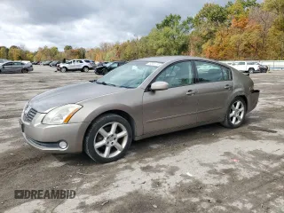 2005 Nissan Maxima 3.5 SL with VIN 1N4BA41E25C810474, listed as a Copart auction lot 76344174 with 198,903 mi miles and Salvage Title. Bid and sale history available at carsss.com. Image 1.