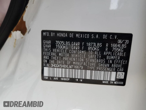 2019 Honda Fit EX with VIN 3HGGK5H8XLM716679, listed as a Copart auction lot 76347984 with 0 mi miles and Non Repairable. Bid and sale history available at carsss.com. Image 13.