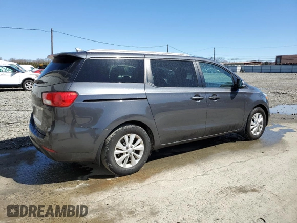 2017 Kia Sedona LX with VIN KNDMB5C17H6328134, listed as a Copart auction lot 49060775 with 145,592 mi miles and Salvage Title. Bid and sale history available at DreamBid. Image 3.