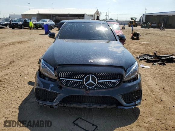 2018 Mercedes-Benz C 43 AMG with VIN 55SWF6EB4JU256519, listed as a Copart auction lot 63556254 with 66,677 mi miles and Salvage Title. Bid and sale history available at carsss.com. Image 5.