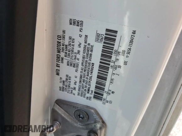 2020 Ford Transit Connect XLT с VIN NM0LS7F2XL1459248, выставлен на аукционе Copart как лот 59009655 с пробегом 170 532 миль миль и Чистый • Clean title. История ставок и продаж доступна на DreamBid. Изображение 13.