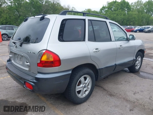 2002 Hyundai Santa Fe GLS with VIN KM8SC73D42U152166, listed as a IAAI auction lot 42088109 with 199,051 mi miles. Bid and sale history available at carsss.com. Image 4.