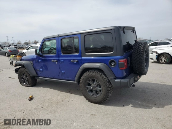 2020 Jeep Wrangler Unlimited Sport Altitude with VIN 1C4HJXDN8LW329075, listed as a Copart auction lot 49470025 with 78,380 mi miles and Salvage title. Bid and sale history available at DreamBid. Image 2.