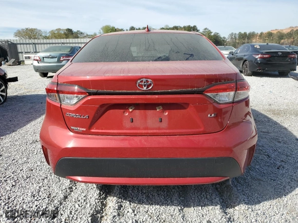 2021 Toyota Corolla LE with VIN JTDVPMAE1MJ166093, listed as a Copart auction lot 50741855 with 29,628 mi miles and Salvage Title. Bid and sale history available at carsss.com. Image 6.