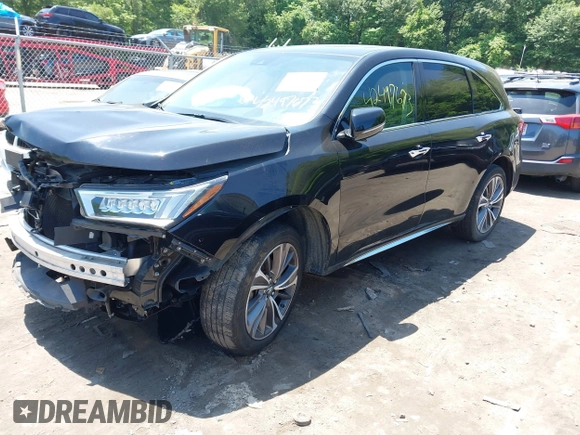 2019 Acura MDX Technology with VIN 5J8YD4H55KL037093, listed as a IAAI auction lot 42497673 with 43,630 mi miles and . Bid and sale history available at DreamBid. Image 19.