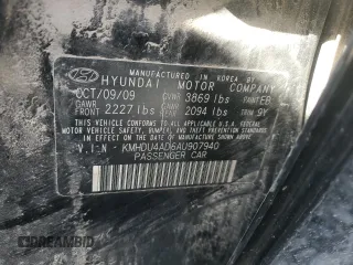 2010 Hyundai Elantra GLS z VIN KMHDU4AD6AU907940, wystawiony jako Copart lot #50998495 z przebiegiem Nie podano mil oraz Nie do naprawy • Non repairable. Historia ofert i sprzedaży dostępna na DreamBid. Obrazek 13.