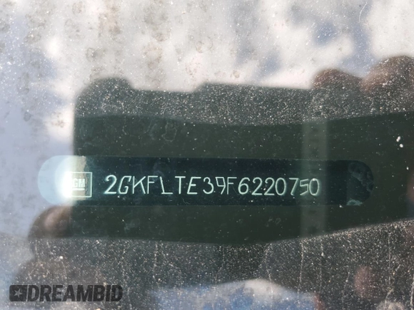 2015 GMC Terrain SLT z VIN 2GKFLTE39F6220750, wystawiony jako Copart lot #59886665 z przebiegiem 204 115 mil mil oraz Szkoda całkowita • Salvage title. Historia ofert i sprzedaży dostępna na DreamBid. Obrazek 13.