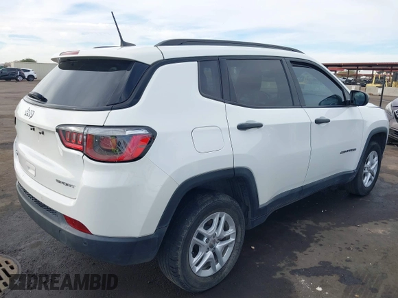 2017 Jeep Compass Sport z VIN 3C4NJDAB1HT642199, wystawiony jako IAAI lot #41237141 z przebiegiem 85 650 mil mil oraz . Historia ofert i sprzedaży dostępna na DreamBid. Obrazek 4.