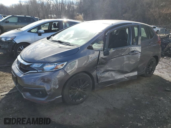2018 Honda Fit Sport with VIN 3HGGK5H63JM727275, listed as a Copart auction lot 47428985 with 77,746 mi miles and Salvage Title. Bid and sale history available at carsss.com. Image 1.