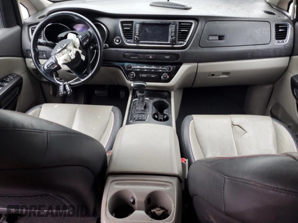 2017 Kia Sedona LX with VIN KNDMB5C13H6250709, listed as a Copart auction lot 87812505 with 0 mi miles and Salvage Title. Bid and sale history available at carsss.com. Image 8.