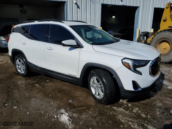 2020 GMC Terrain SLE with VIN 3GKALMEVXLL257184, listed as a Copart auction lot 46069415 with 56,226 mi miles and Salvage Title. Bid and sale history available at carsss.com. Image 4.