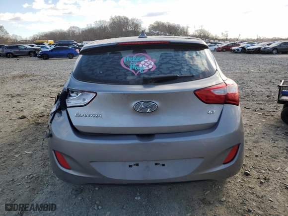 2013 Hyundai Elantra GT with VIN KMHD35LE3DU092745, listed as a Copart auction lot 82406604 with 63,571 mi miles and Salvage Title. Bid and sale history available at carsss.com. Image 6.