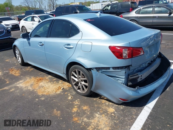 2012 Lexus IS 250 z VIN JTHBF5C27C5167544, wystawiony jako IAAI lot #41917624 z przebiegiem 119 264 mil mil oraz . Historia ofert i sprzedaży dostępna na DreamBid. Obrazek 3.