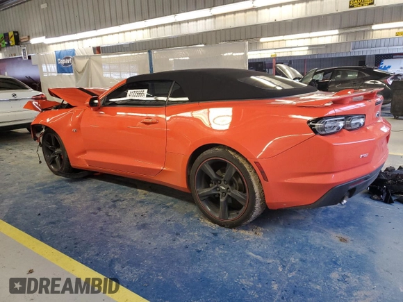 2020 Chevrolet Camaro 1LT with VIN 1G1FB3DX4L0145505, listed as a Copart auction lot 41335665 with 48,739 mi miles and Salvage Title. Bid and sale history available at carsss.com. Image 2.