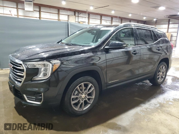 2024 GMC Terrain SLT with VIN 3GKALVEG3RL334008, listed as a Copart auction lot 61628685 with 21,573 mi miles and Clean title. Bid and sale history available at DreamBid. Image 1.