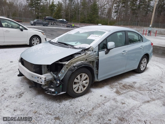 2012 Honda Civic Sdn LX with VIN 2HGFB2F52CH553009, listed as a IAAI auction lot 41834818 with 146,038 mi miles. Bid and sale history available at carsss.com. Image 18.