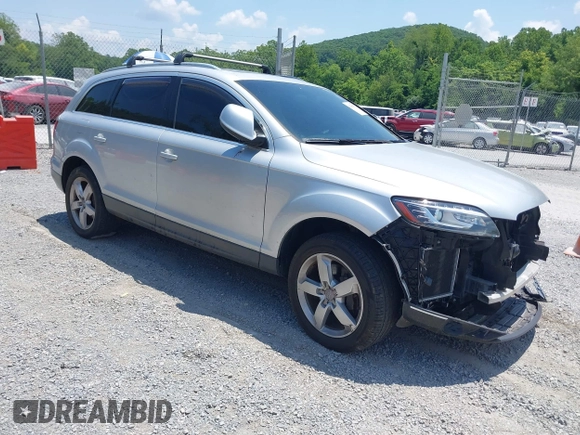 2013 Audi Q7 Premium Plus with VIN WA1LGBFE4DD012622, listed as a IAAI auction lot 42563953 with 186,190 mi miles and . Bid and sale history available at DreamBid. Image 1.