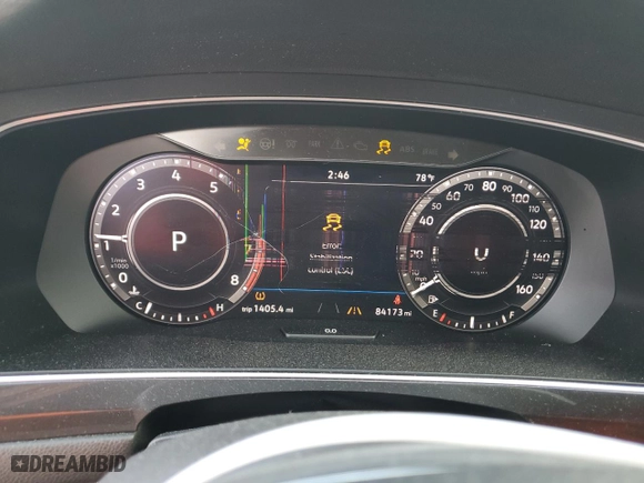 2019 Volkswagen Tiguan SEL Premium with VIN 3VV4B7AXXKM006616, listed as a Copart auction lot 86590374 with 84,173 mi miles and Non Repairable. Bid and sale history available at carsss.com. Image 9.