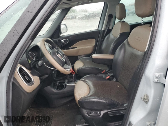 2014 FIAT 500L Lounge z VIN ZFBCFACH4EZ007705, wystawiony jako Copart lot #54527805 z przebiegiem 176 387 mil mil oraz Szkoda całkowita • Salvage title. Historia ofert i sprzedaży dostępna na DreamBid. Obrazek 7.