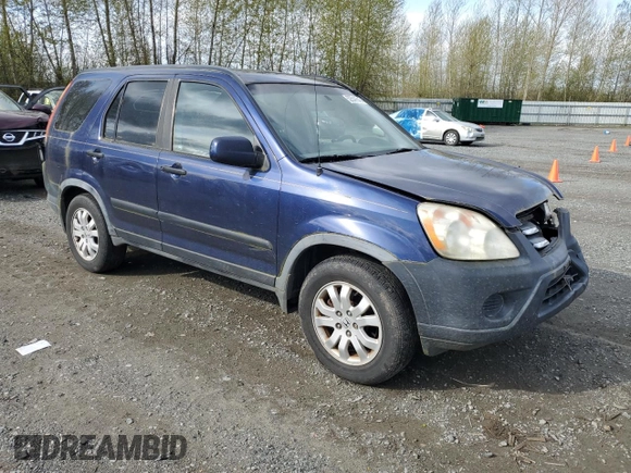 2005 Honda CR-V EX with VIN JHLRD78805C033992, listed as a Copart auction lot 52541845 with 223,175 mi miles and Salvage Title. Bid and sale history available at carsss.com. Image 4.