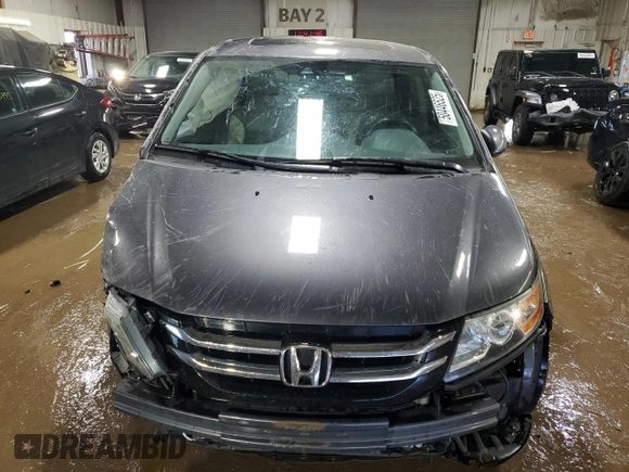 2015 Honda Odyssey EX-L with VIN 5FNRL5H64FB051046, listed as a Copart auction lot 50446525 with 152,983 mi miles and Salvage Title. Bid and sale history available at DreamBid. Image 5.