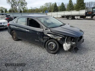 2017 Nissan Sentra SV with VIN 3N1AB7APXHL685502, listed as a Copart auction lot 55575195 with 119,595 mi miles and Salvage Title. Bid and sale history available at carsss.com. Image 4.