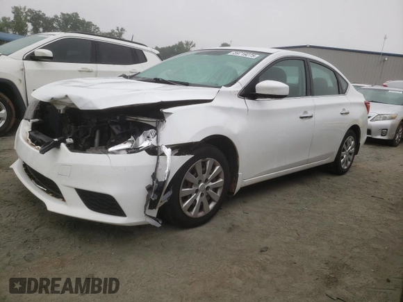 2017 Nissan Sentra S with VIN 3N1AB7AP5HY294244, listed as a Copart auction lot 59719275 with 166,506 mi miles and Salvage title. Bid and sale history available at DreamBid. Image 1.