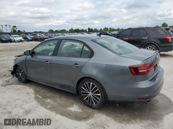 2017 Volkswagen Jetta Sport with VIN 3VWD17AJ9HM405584, listed as a Copart auction lot 57512375 with 128,484 mi miles and Salvage title. Bid and sale history available at DreamBid. Image 2.