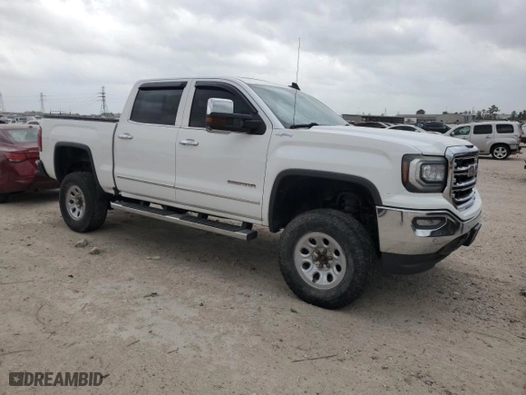 2017 GMC Sierra 1500 SLT with VIN 3GTU2NEJXHG107347, listed as a Copart auction lot 51631005 with 0 mi miles and Salvage Title. Bid and sale history available at carsss.com. Image 4.