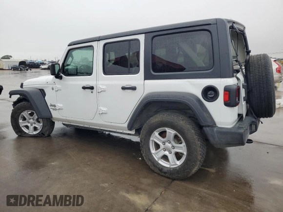 2021 Jeep Wrangler Unlimited Sport Altitude with VIN 1C4HJXDN1MW592428, listed as a Copart auction lot 79781444 with 95,493 mi miles and Salvage title. Bid and sale history available at DreamBid. Image 2.