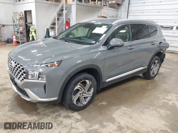 2022 Hyundai Santa Fe SEL with VIN 5NMS2DAJ2NH383738, listed as a IAAI auction lot 41897771 with 35,697 mi miles. Bid and sale history available at carsss.com. Image 2.