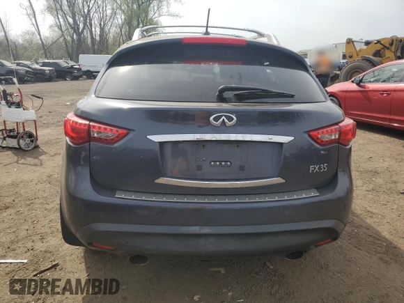 2011 Infiniti FX with VIN JN8AS1MW5BM141925, listed as a Copart auction lot 54374825 with 336,318 mi miles and Salvage title. Bid and sale history available at DreamBid. Image 6.