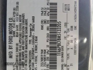 2021 Ford Mustang GT z VIN 1FA6P8CF8M5133205, wystawiony jako Copart lot #46677945 z przebiegiem Nie podano mil oraz Tytuł czysty. Historia ofert i sprzedaży dostępna na DreamBid. Obrazek 13.